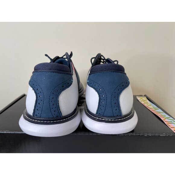 Footjoy FJ Traditions 57959 White Blue Golf Shoes Mens 10.5us - Picture 6 of 7